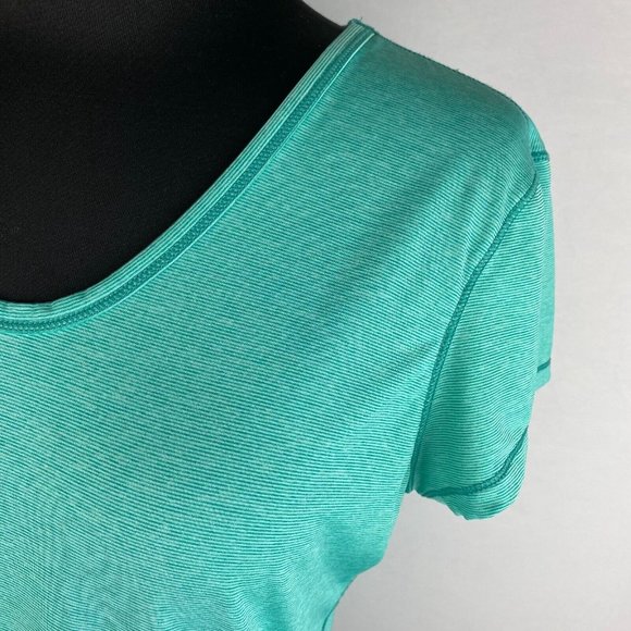 Old Navy Active Go Dry M Micro Striped Heather Activewear T-Shirt Tee - Picture 4 of 12